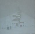 Nevicata a Colle Santa Lucia - 1965 - 60x60